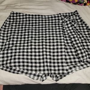 Plaid Skort